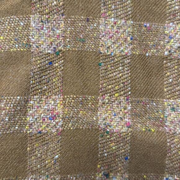 NWT Vintage Umberto Ginocchietti Light Brown Plaid Double Breasted Blazer EU 38 - Picture 4 of 7